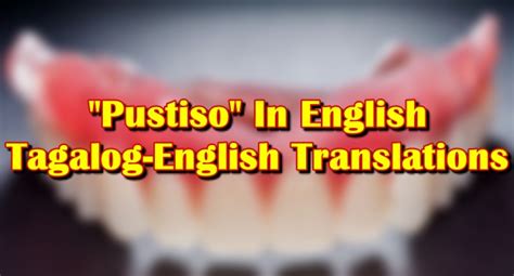 pustiso english